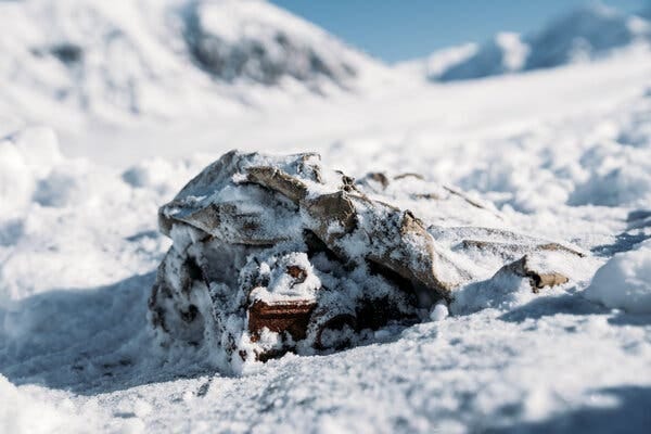 A DeVry “Lunchbox” camera model left behind by Yukon explorers in 1937 was one of several pieces of equipment recovered by an expedition in August.