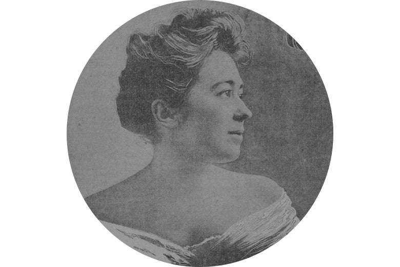 A profile shot of Marie Wilmerding, a Gilded Age socialite.