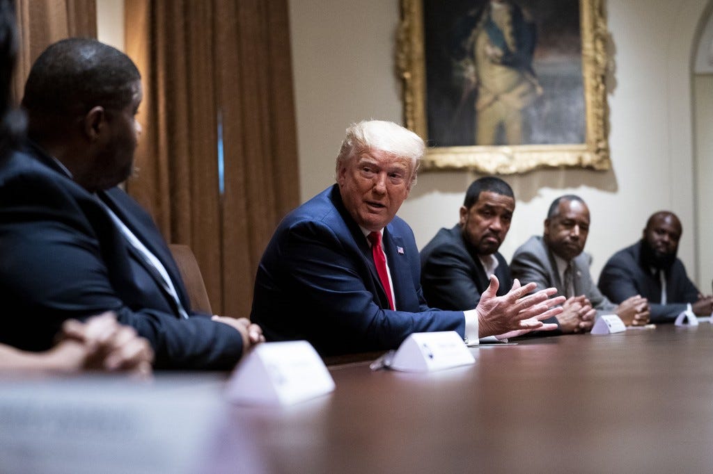 In the Trump era, African-American unemployment reached the lowest on record — 5.5 percent in September 2019, shortly before the start of the pandemic.