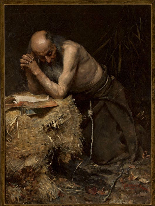 "The Anchorite" by Teodor Axentowicz. (cyfrowe.mnw.art.pl / Public Domain)