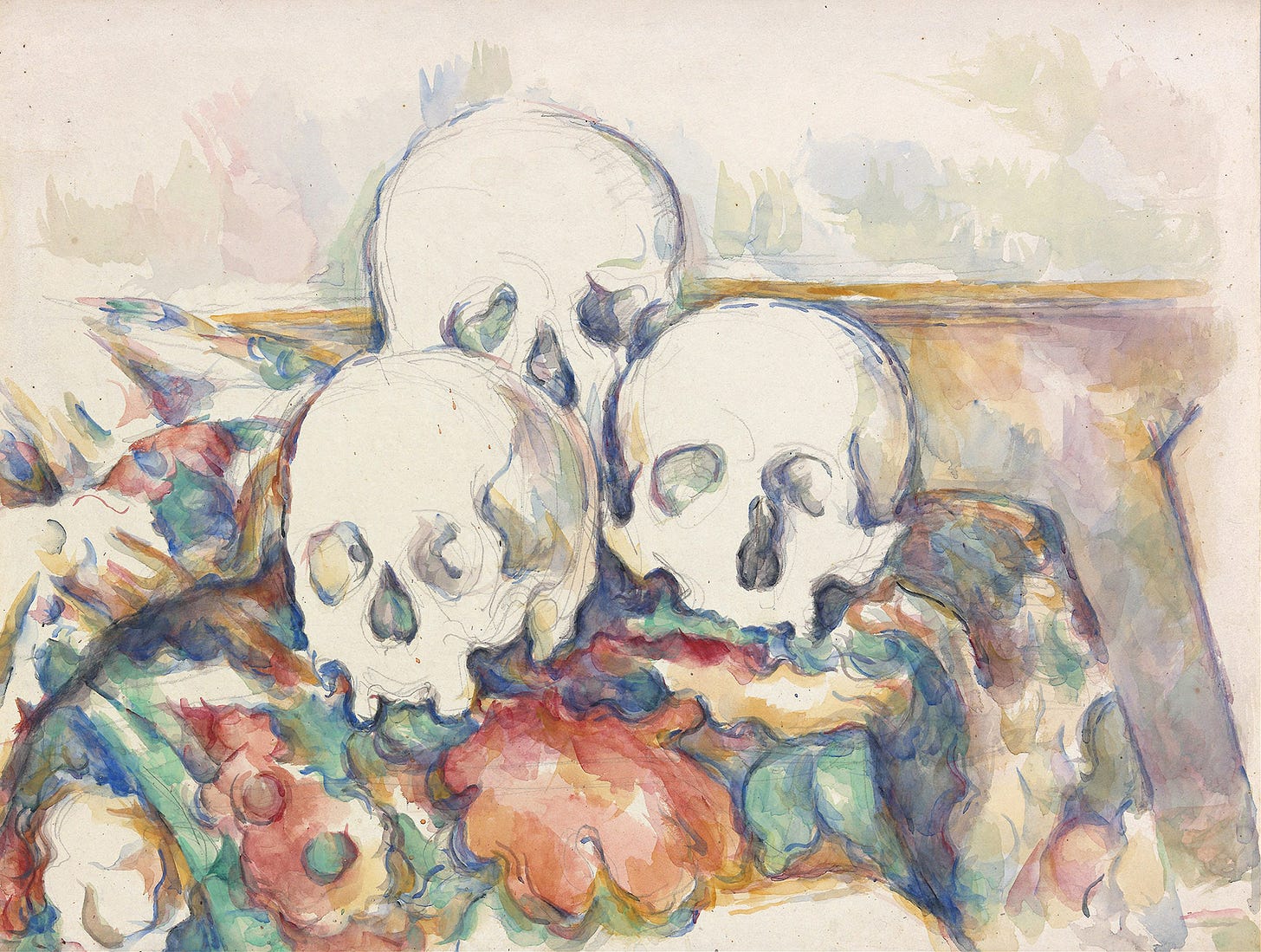 The Three Skulls (1902–1906) by Paul Cézanne