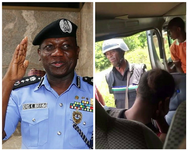 HOODLUMS IN NATIONAL UNIFORM: POLICE OFFICER HARASSES AND THREATENS TO  SHOOT PASSENGERS AT CHECKPOINT FOR NOT SHOWING LAPTOP RECEIPT - Secret  Reporters
