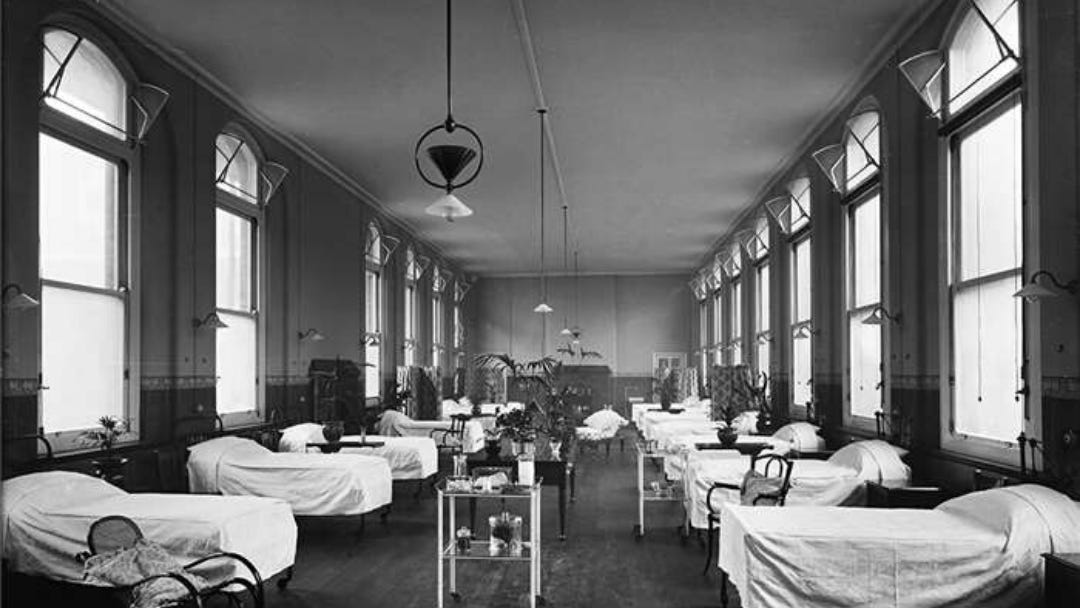 London Fever Hospital in Islington (1908)