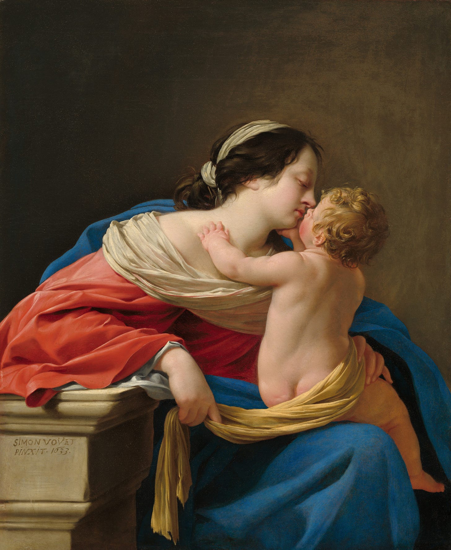 Madonna and Child, 1633 by Simon Vouet