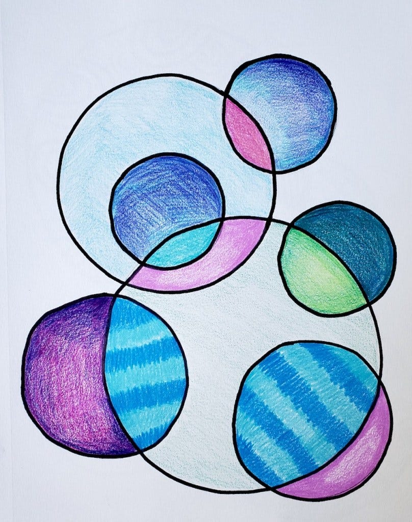 Distance Learning: Overlapping Circles – Art is Basic | An Elementary Art  Blog