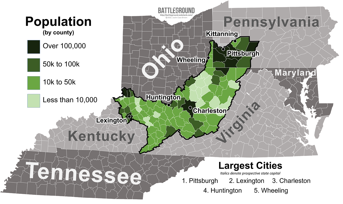 Westsylvania County Map