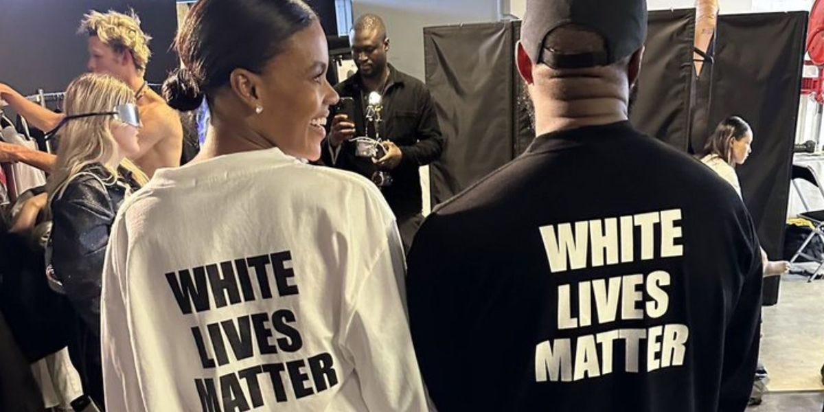 Kanye West poses with Candace Owens, wears 'White Lives Matter' T-shirt -- Society's Child ...