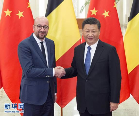 Xi Jinping Meets with Prime Minister Charles Michel of Belgium