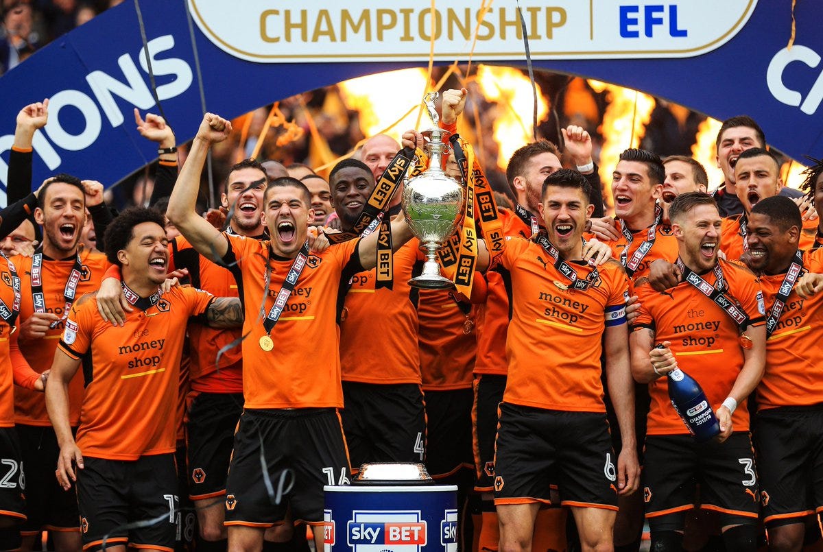 Sky Bet on Twitter: "🐺 @Wolves. 🏆 17/18 @SkyBetChamp Champions. #wwfc… "