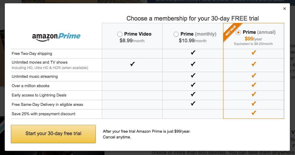 Amazon now lets you separately subscribe to Prime Video for $8.99 per month  | TechCrunch