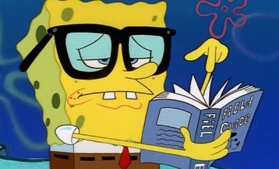 Reading Spongebob | Meme Generator