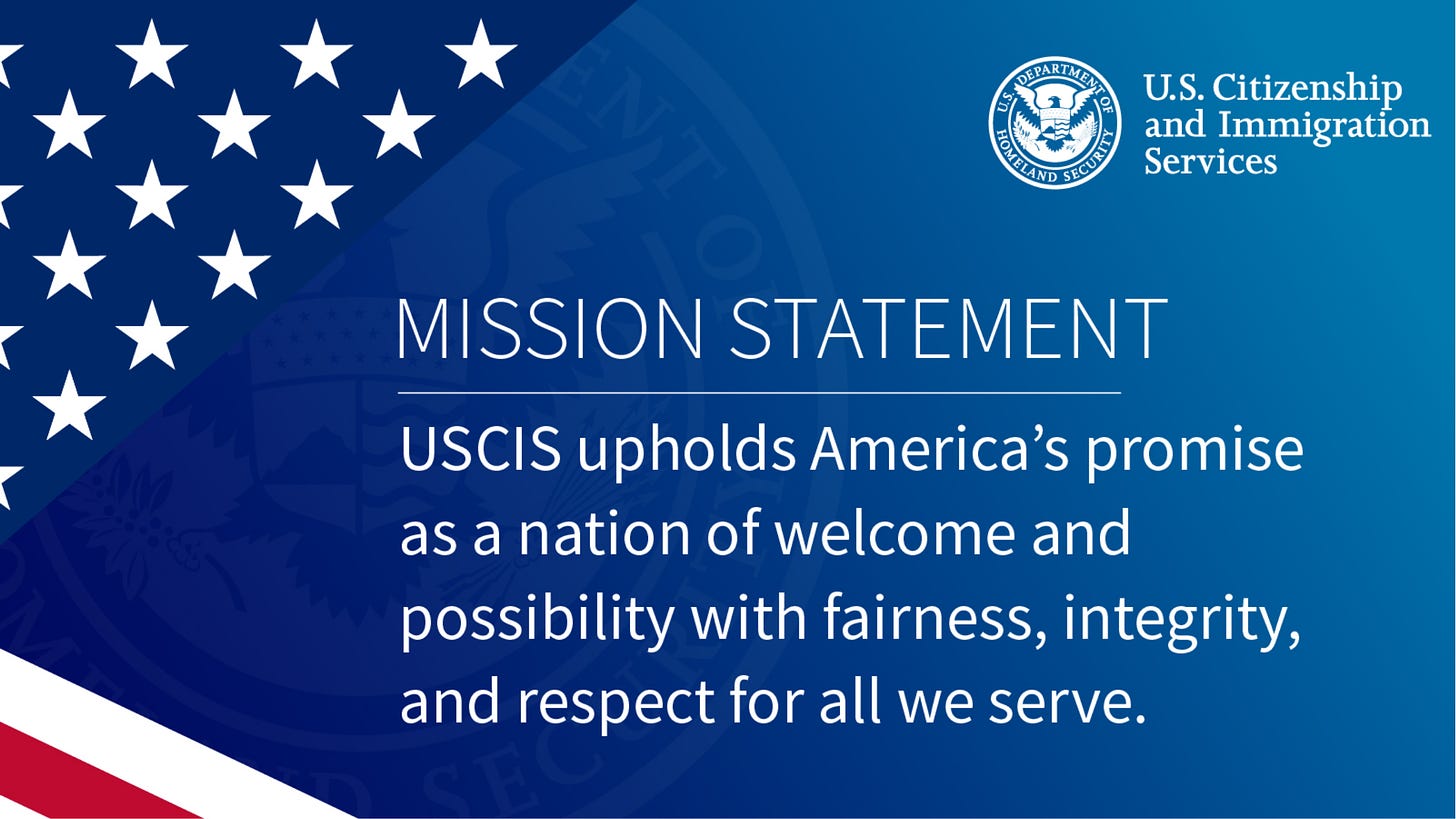 Onboard - The new USCIS mission statement reflects "vision for an inclusive and accessible agency”