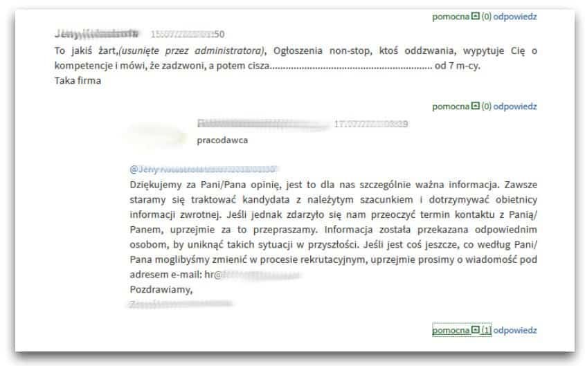 Anonimowe opinie o pracodawcach na Gowork - poradnik systemu ATS Element