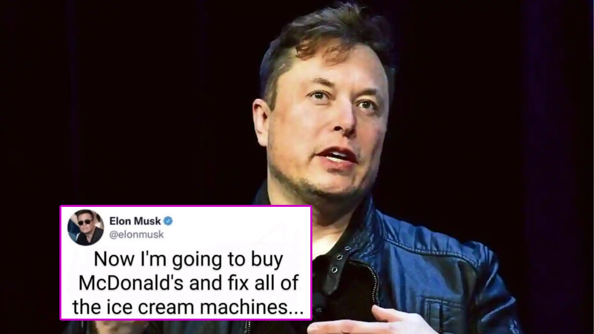 Elon Musk's Hilarious Reaction to People Asking Him to Fix McDonald's Ice  Cream Machines