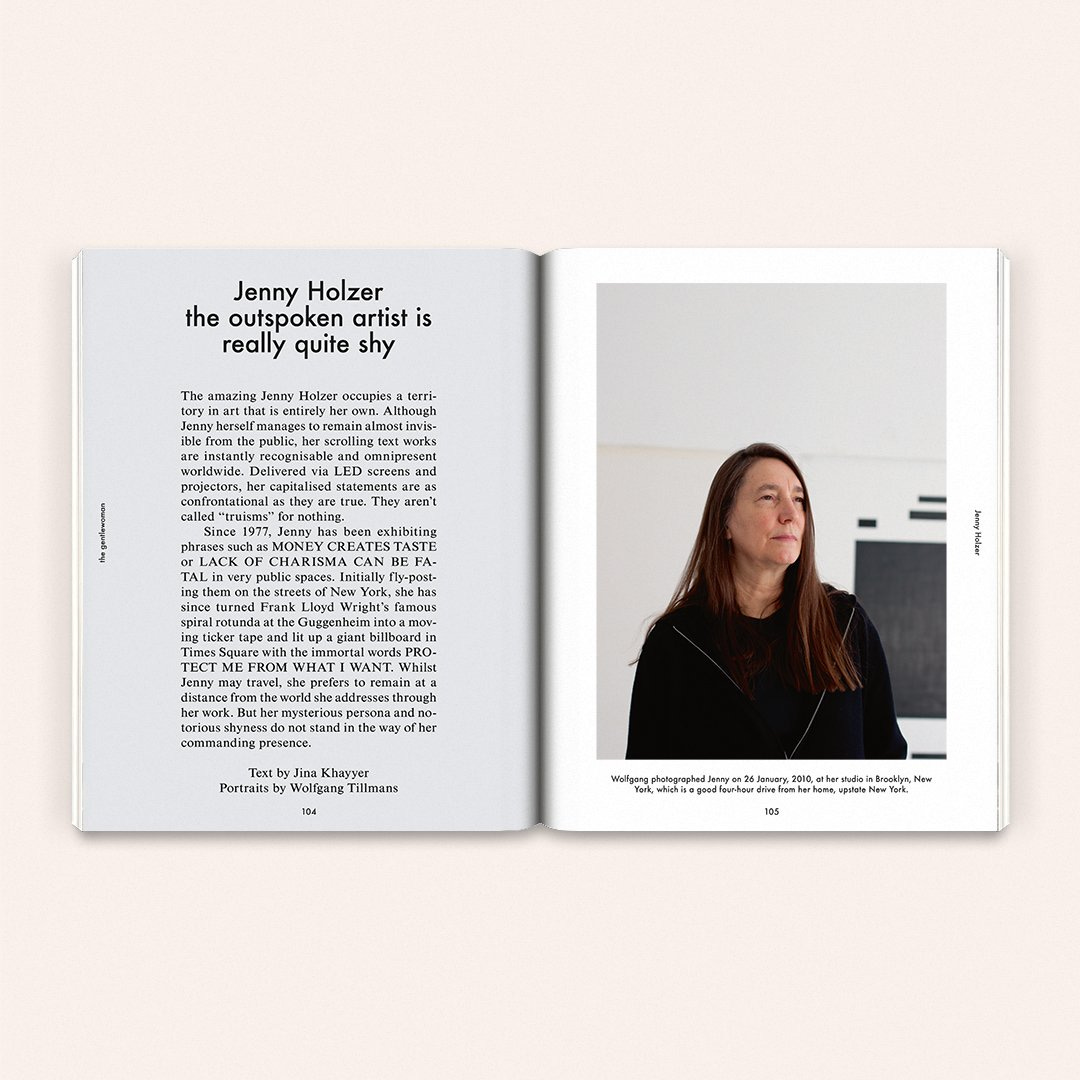 The Gentlewoman on Twitter: "To Zurich—#JennyHolzer presents new works at  #HauserAndWirth's Swiss outpost; the exhibition runs until 29 July.  https://t.co/4rrvQHKPkZ… https://t.co/SCUs2aIsAz"