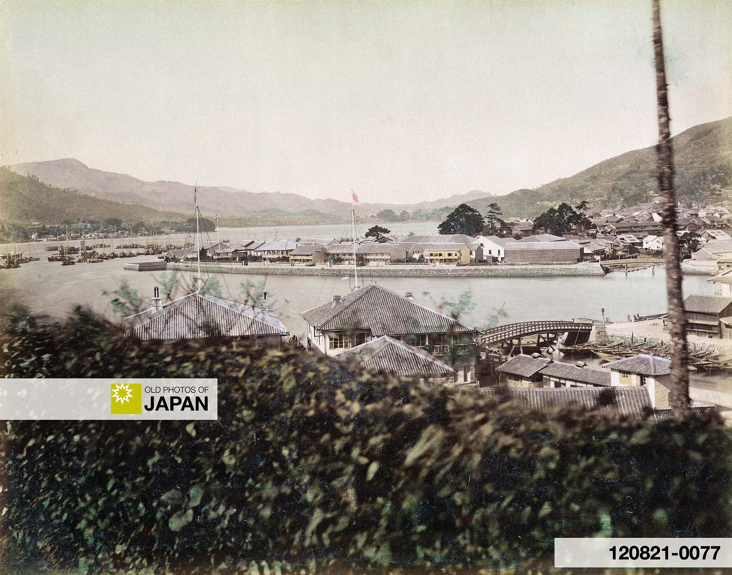 Dejima in Nagasaki Harbor, early 1870s