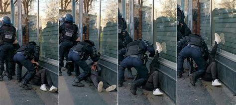 Vidéo d'un manifestant frappé au sol par un policier: une ...