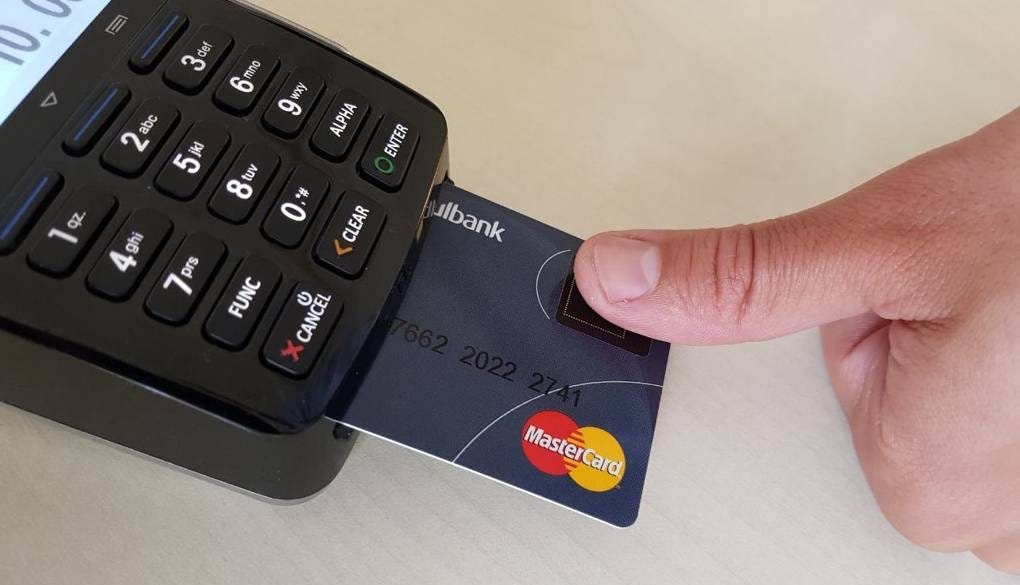 Biometric Mastercard in terminal Biometric Mastercard in terminal