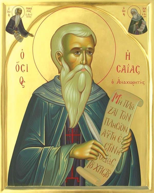 ORTHODOX CHRISTIANITY THEN AND NOW: Life and Sayings of Holy Abba Isaiah  the Anchorite