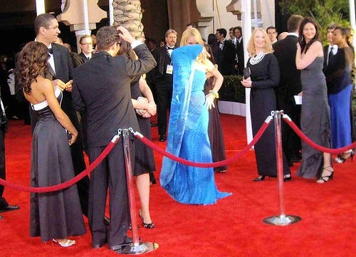 Drama on the red carpet
