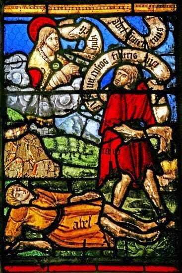 Window W2 Depicting Cain Kills Abel' Giclee Print | AllPosters.com