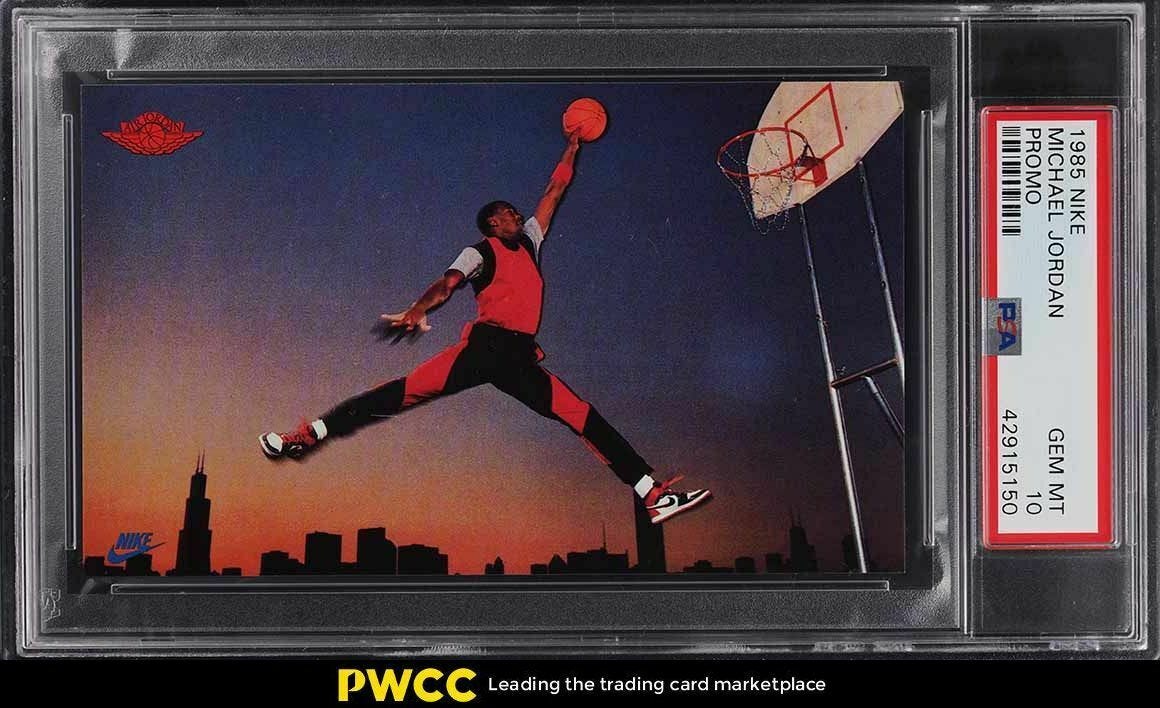 Image 1 - 1985-Nike-Promo-Michael-Jordan-ROOKIE-RC-PSA-10-GEM-MINT