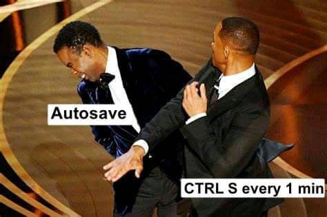 May be an image of 1 person and text that says 'Autosave CTRL S every 1 min'