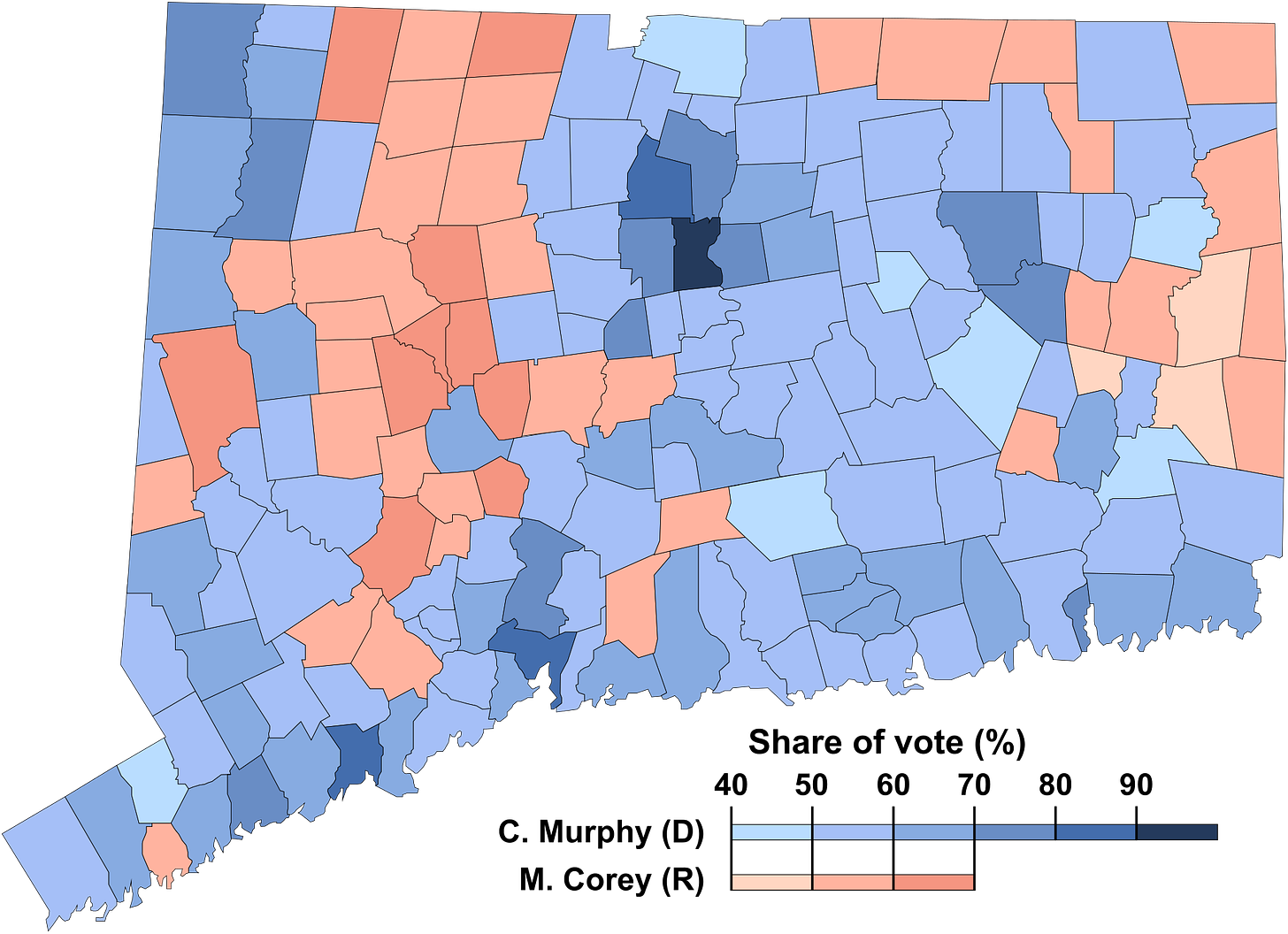 2018 US Senate Election in Connecticut.svg