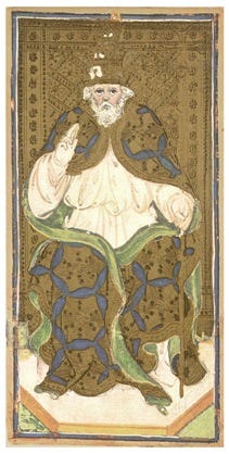 File:Visconti-Sforza tarot deck. The Hierophant.jpg