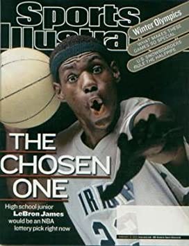 Amazon.com : LeBron James"Chosen One" Sports Illustrated Magazine - First  cover February 18, 2002 : Sports Related Merchandise : Everything Else