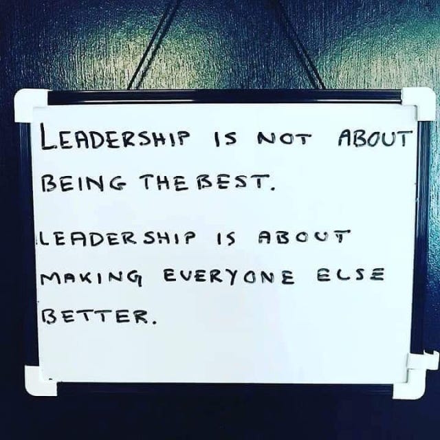 Leadership isn't always about us |