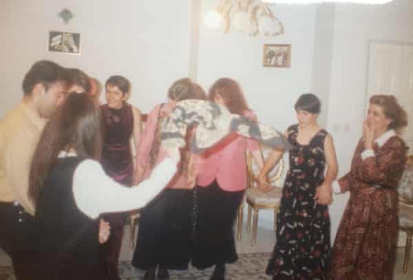 Arianne Shahvisi’s Iranian relatives dancing at a party.