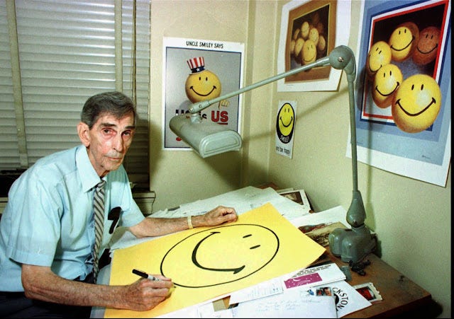 Harvey Ross Ball: The Man Behind the Famous Smiley Face Symbol ~ Vintage  Everyday