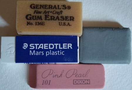Erasers: The Pink Pearl, the Staedtler Mars plastic, and others. – pencil  talk | pencil reviews and discussion