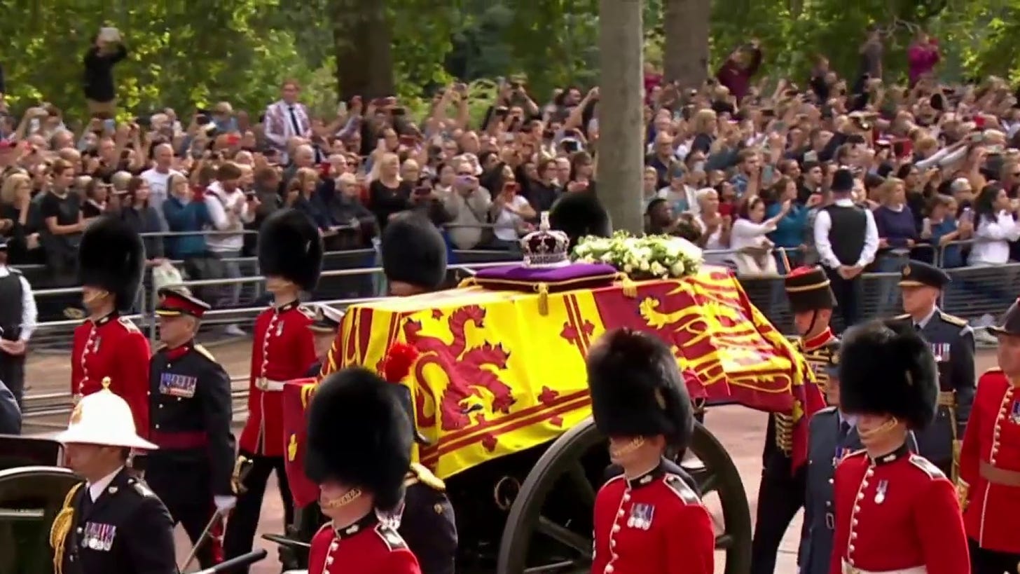 Queen Elizabeth procession live updates: Coffin arrives at Westminster Hall