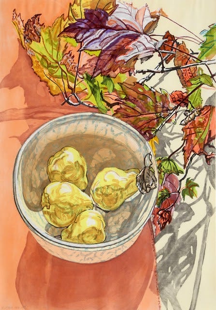 Janet Fish, ‘Pears and Autumn Leaves’, 1988, RoGallery