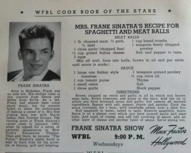 allcreated - Frank Sinatra Spaghetti And Meatballs