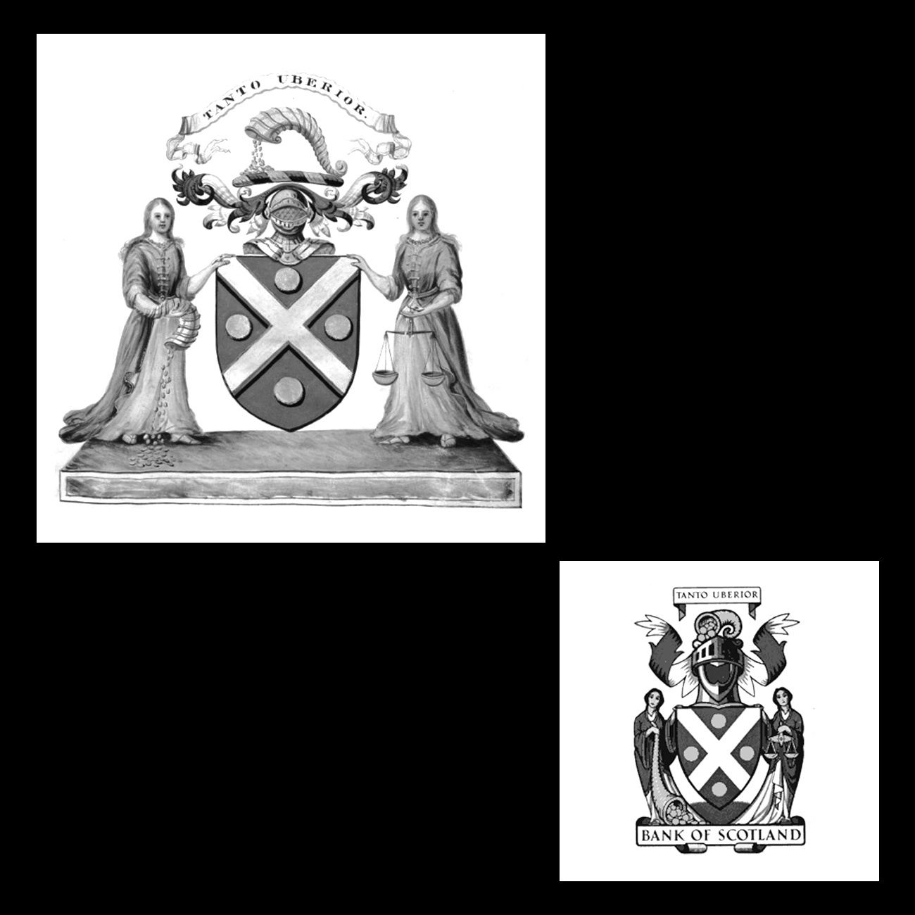 Mark Woodham & Allied international Designers' 1968 logo for The Royal Bank of Scotland