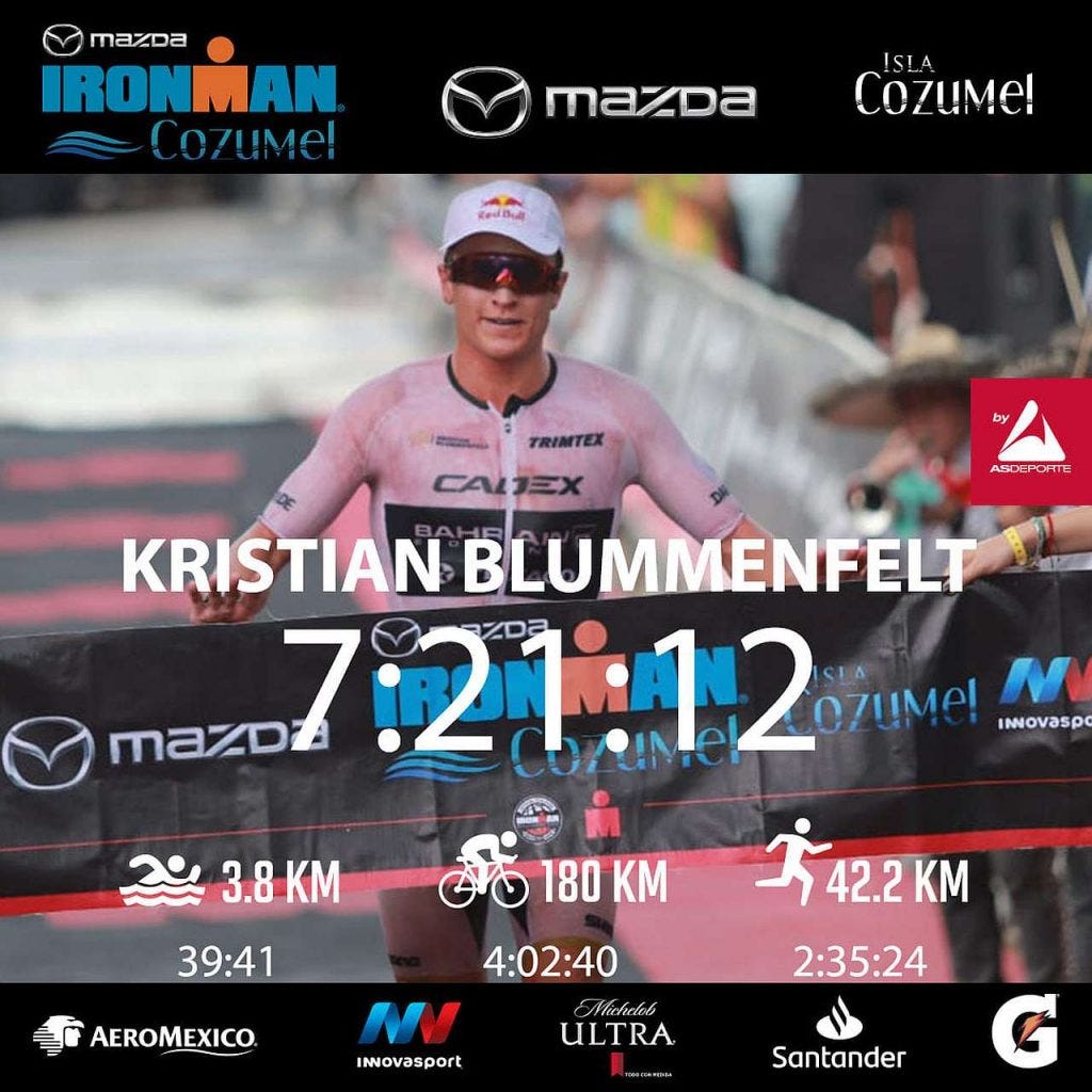 Kristian Blummenfelt pazzesco al debutto: Ironman Cozumel vinto in 7:21:12!  La cronaca, i suoi dati, le dichiarazioni di Frodo… - Mondo Triathlon Daddo  FCZ #ioTRIamo