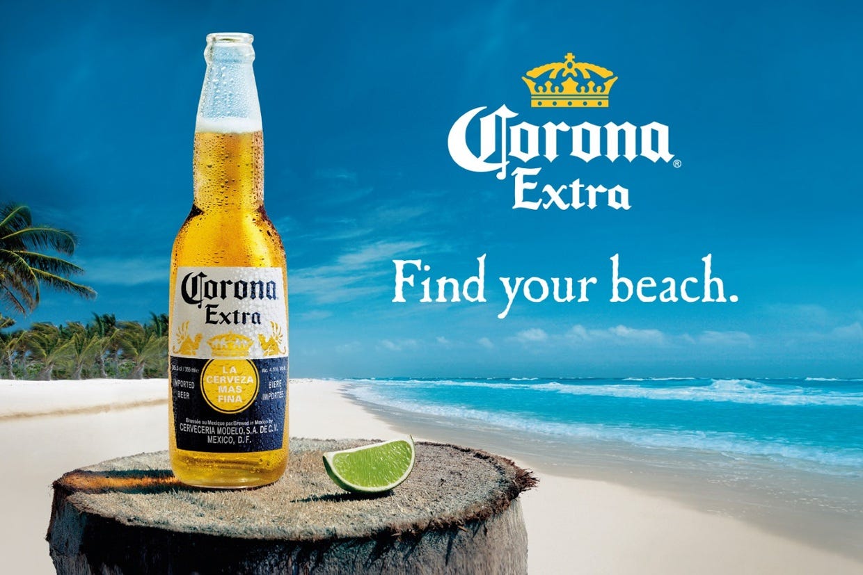 Corona's "Find your beach." font : r/identifythisfont