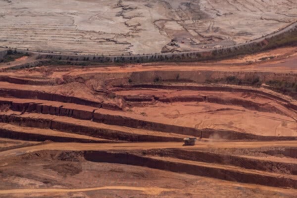 A mine near Kolwezi, Congo. The country produces more than two-thirds of the world&rsquo;s cobalt, a key ingredient in electric vehicles.