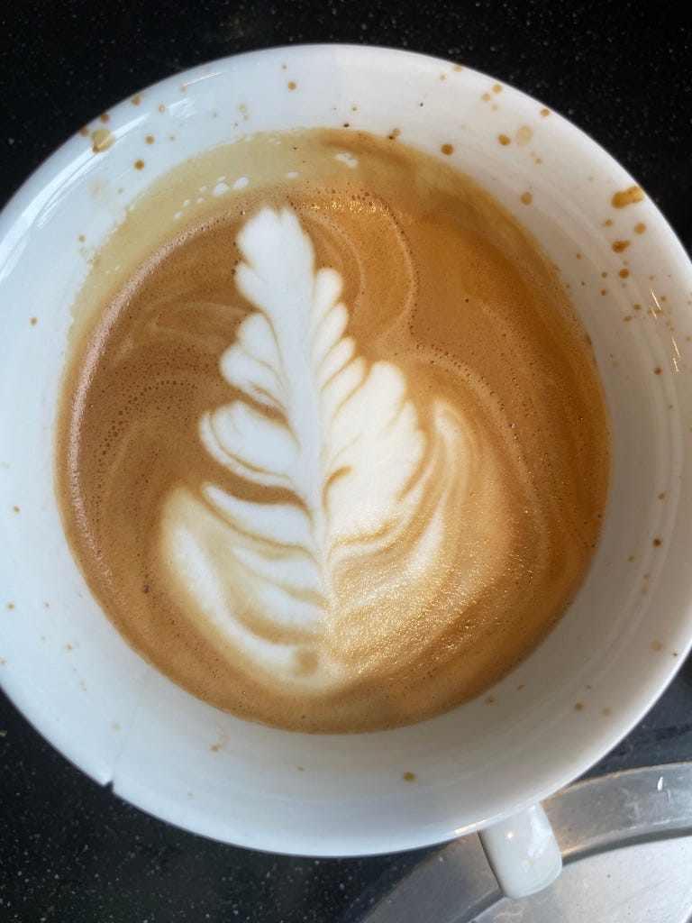 Oh look - I can kinda make latte art.