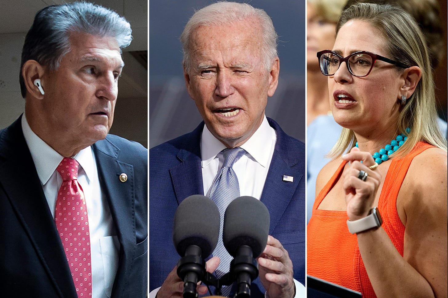 Biden meets with Sinema and Manchin about fate of $3.5T social spending bill