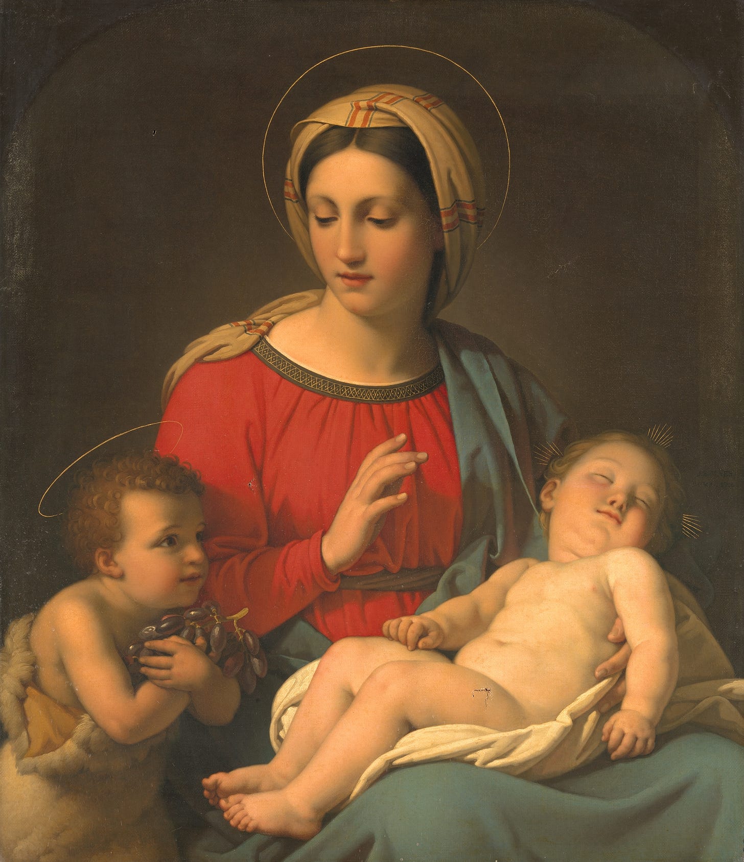 Madonna (1828) by Jan Baptist Lodewijk Maes (Dutch, 1794-1856)