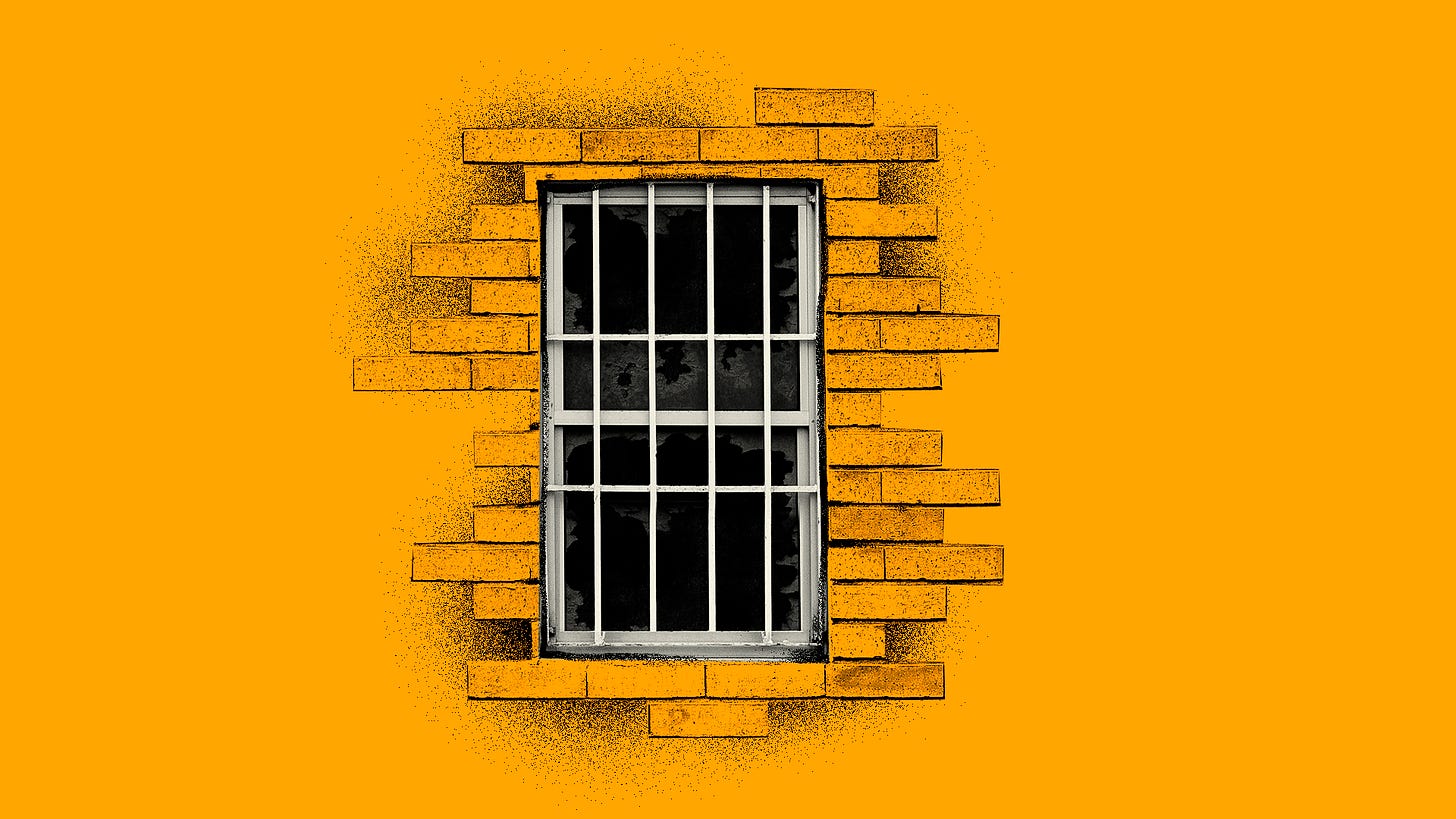 Prison bars. (Illustration by Shannon Loys.)