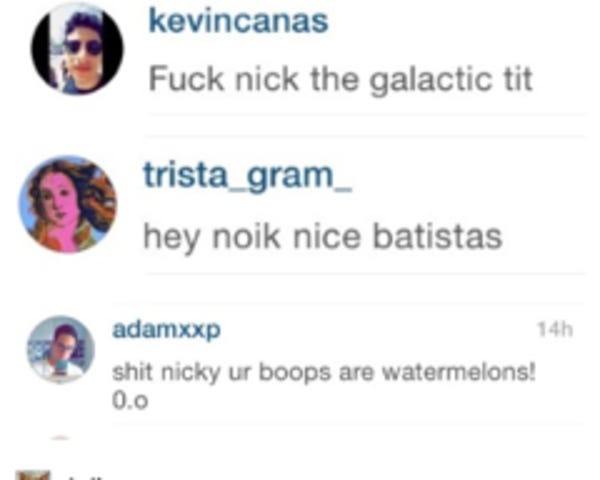 Screencapped Nicki Minaj Instagram Comments | Dan Nicky Your Bobbie s |  Know Your Meme
