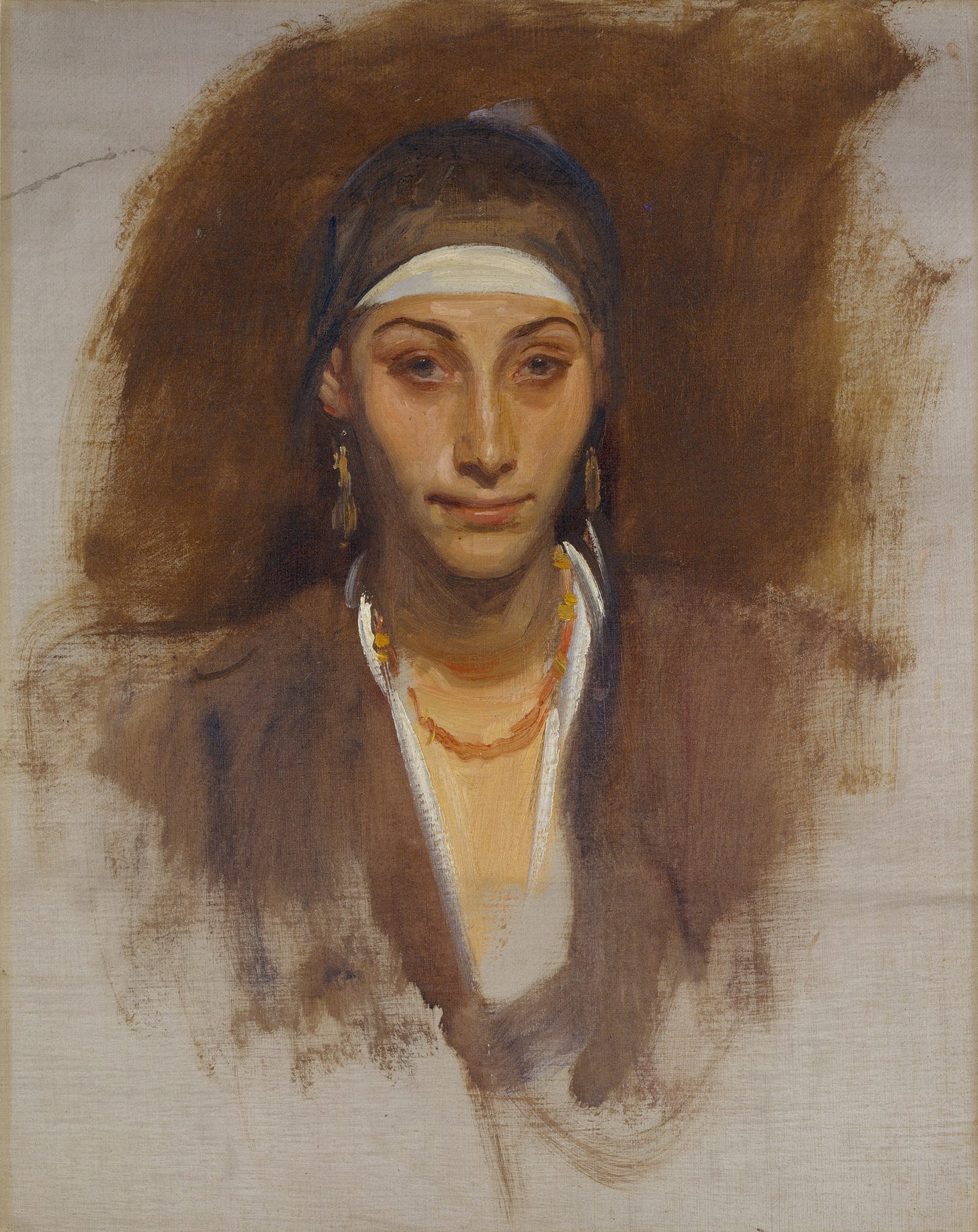 Egyptian Woman with Earrings (between 1890 and 1891)