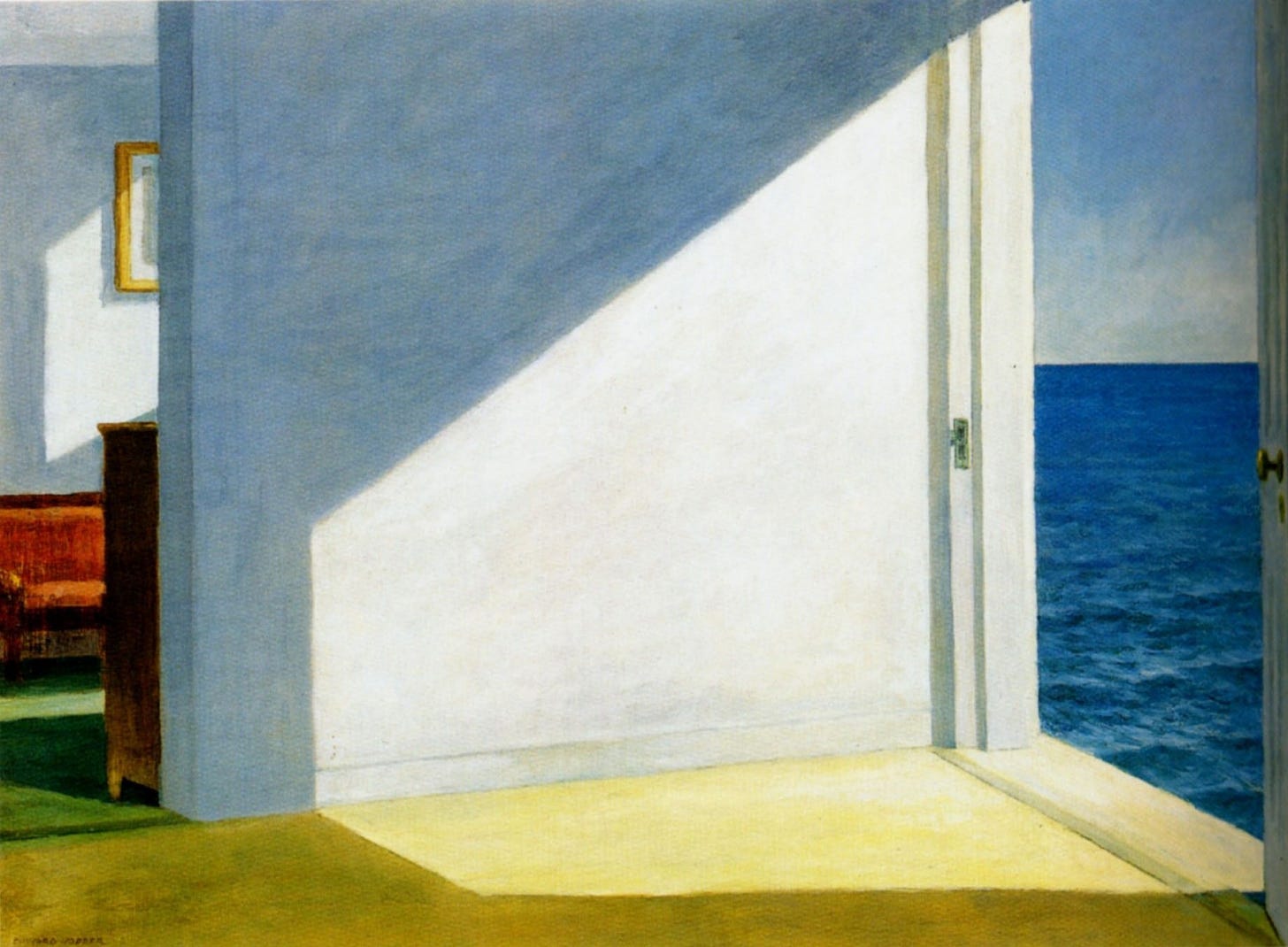 Edward Hopper Rooms by the sea, 1951, 102×74 cm: Werkbeschreibung | Artchiv
