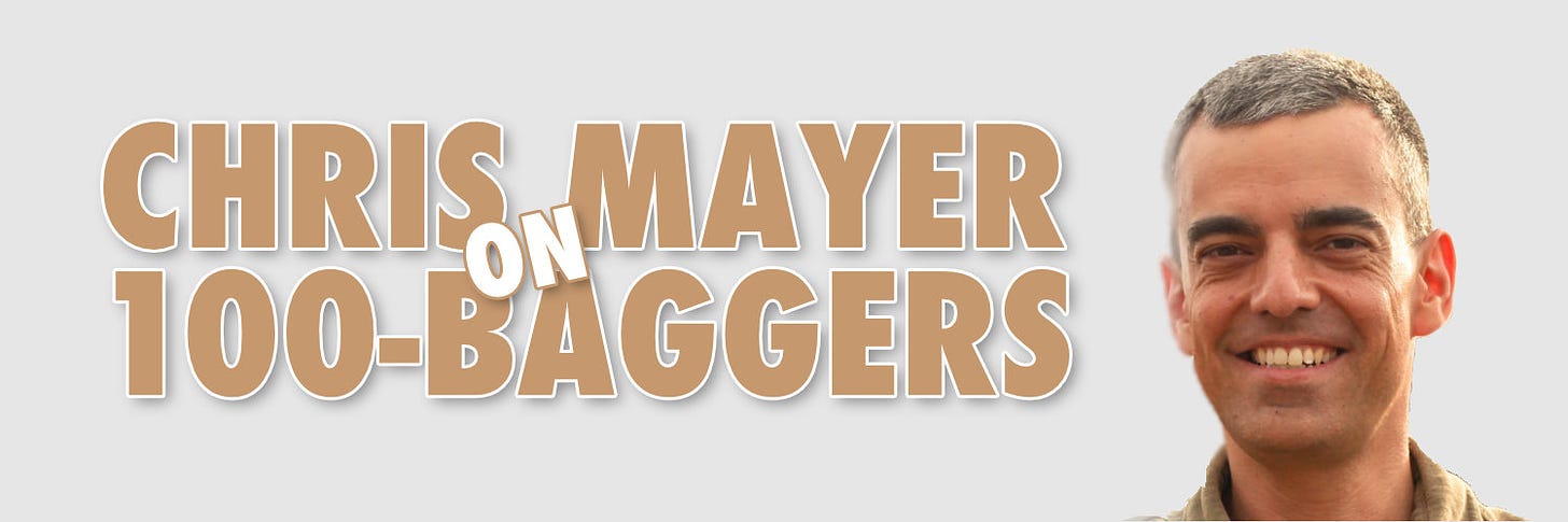 Chris Mayer on 100-Baggers - MicroCapClub