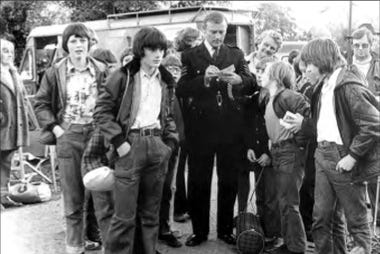 Woodward signing on the set of The Wicker Man